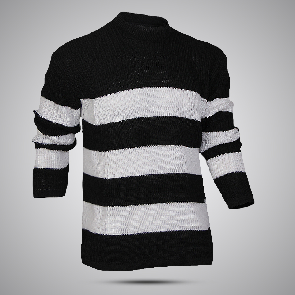 بافت راه راه مشکی سفید